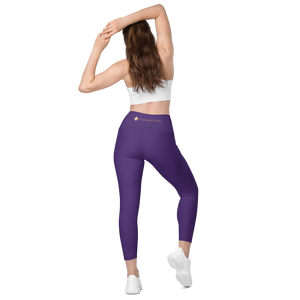 Purple leggings with pockets