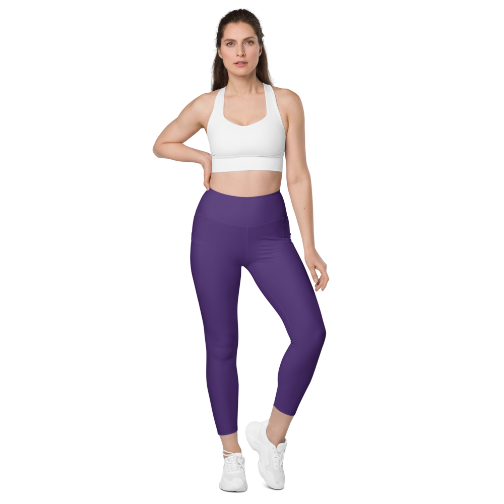 Purple leggings with pockets