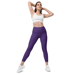 Purple leggings with pockets