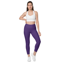 Purple leggings with pockets