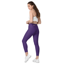 Purple leggings with pockets