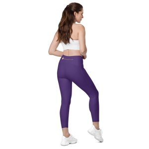 Purple leggings with pockets