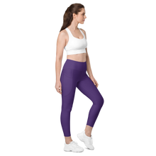 Purple leggings with pockets