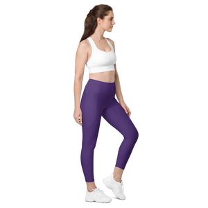 Purple leggings with pockets